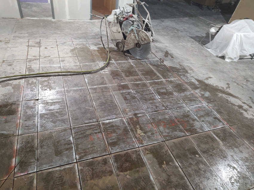 Interior Flat Sawing with Fume-Free Solutions