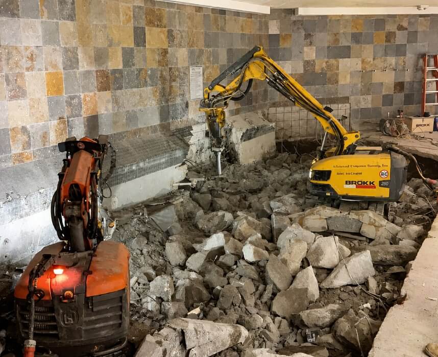 Where Robotic Demolition Takes Over